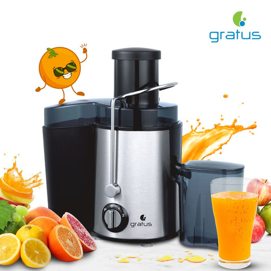 Gratus Juicer 500 Watts with 2 Speeds Control, Model- GRJR350FAF