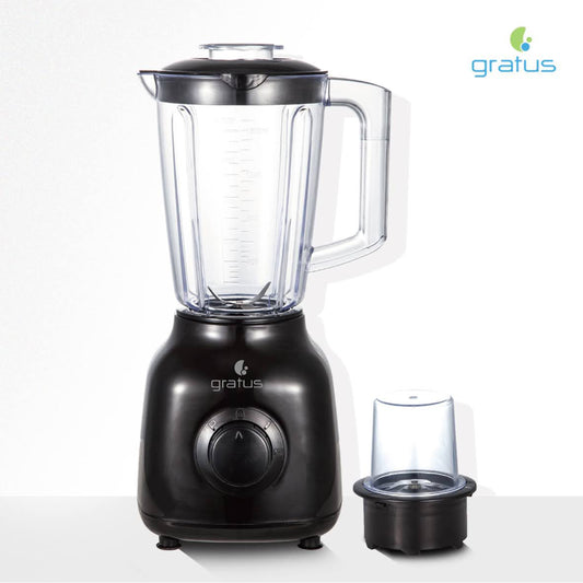 GRATUS 350Watts BLENDER with 1.6 ltr Jar + Mill Jar, 2 Speeds + Pulse function