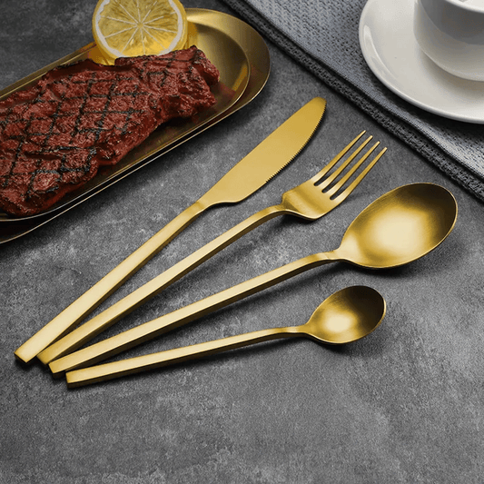 VAV GET 16-PIECE FLATWARE CUTLERY SET FOR 4 PEOPLE.
