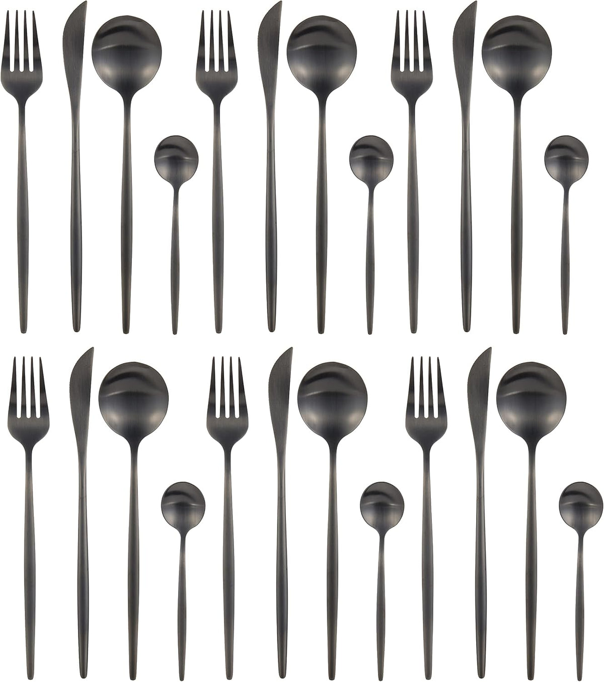 VAV GET 24-PIECE FLATWARE CUTLERY SET FOR 6 PEOPLE.