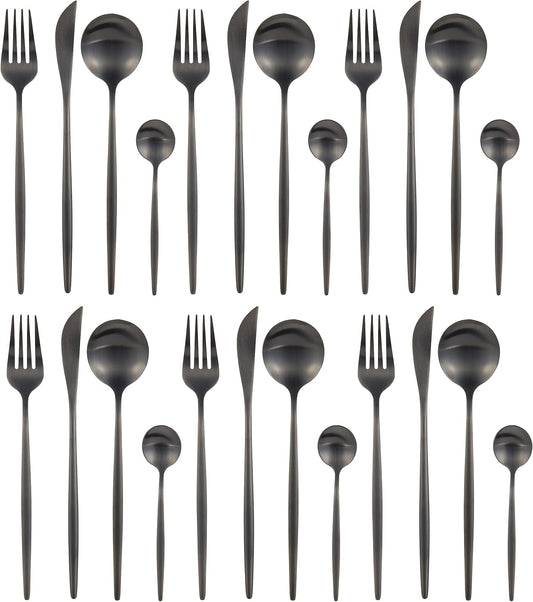 VAV GET 24-PIECE FLATWARE CUTLERY SET FOR 6 PEOPLE.