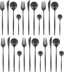 VAV GET 24-PIECE FLATWARE CUTLERY SET FOR 6 PEOPLE.