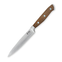 VAV GET Premium 5-inch Utility Knife. Comfortable Walnut Wood Handle and Professional Stainless Steel with Long-Lasting Sharpness.