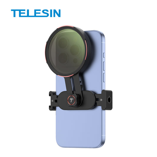 TELESIN CPL Filter for Mobile Phone & Camera – 67mm Aluminum Alloy Frame with High Transmittance Glass (Black)