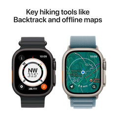Apple Watch Ultra 3 GPS + Cellular 49mm Premium Running and Multisport Smartwatch with Rugged Black Titanium Case with Black Alpine Loop - Small. Advanced Health and Fitness Tracking
