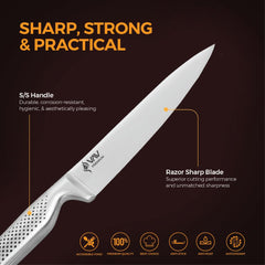 VAV GET Premium 8-inch Chef's Knife. Comfortable and Pleasing Handle and Professional Stainless Steel with Long-Lasting Sharpness.