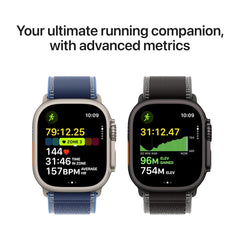 Apple Watch Ultra 3 GPS + Cellular 49mm Premium Running and Multisport Smartwatch with Rugged Natural Titanium Case with Natural Titanium Milanese Loop - Large. Advanced Health and Fitness Tracking  - Middle East Version