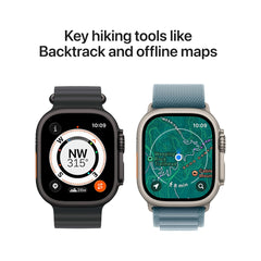 Apple Watch Ultra 3 GPS + Cellular 49mm Premium Running and Multisport Smartwatch with Rugged Natural Titanium Case with Natural Titanium Milanese Loop - Large. Advanced Health and Fitness Tracking  - Middle East Version