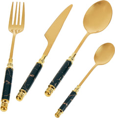 VAV GET 24-PIECE FLATWARE CUTLERY SET FOR 6 PEOPLE.