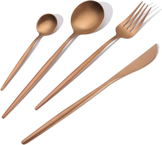 VAV GET 16-PIECE FLATWARE CUTLERY SET FOR 4 PEOPLE.