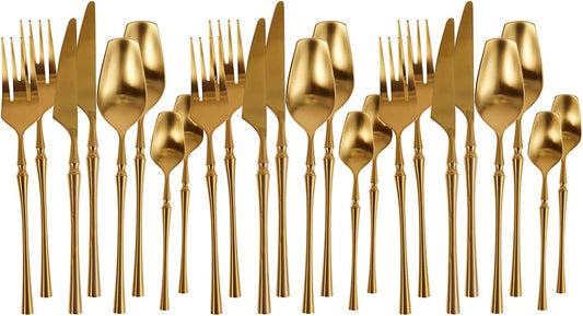 VAV GET 24-PIECE FLATWARE CUTLERY SET FOR 6 PEOPLE.