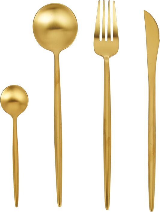 VAV GET 24-PIECE FLATWARE CUTLERY SET FOR 6 PEOPLE.