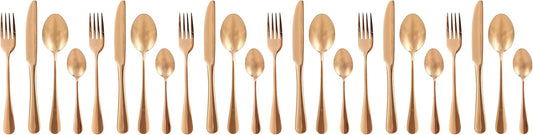 VAV GET 24-PIECE FLATWARE CUTLERY SET FOR 6 PEOPLE.