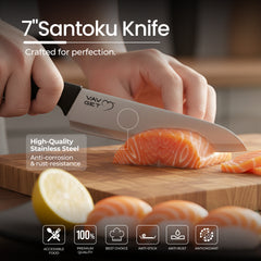 VAV GET Premium 18-Piece Black Stainless Steel Knife Set, Non-Slip Comfort Handles, Sharpened Chef Knives, Fruits & Vegetable Peeler Included, Ideal for Home & Professional Kitchen