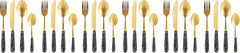 VAV GET 24-PIECE FLATWARE CUTLERY SET FOR 6 PEOPLE.