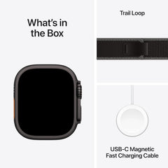 Apple Watch Ultra 3 GPS + Cellular 49mm Premium Running and Multisport Smartwatch with Rugged Black Titanium Case with Black Alpine Loop - Small. Advanced Health and Fitness Tracking