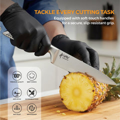 VAV GET Premium 8-inch Chef's Knife. Comfortable and Pleasing Handle and Professional Stainless Steel with Long-Lasting Sharpness.