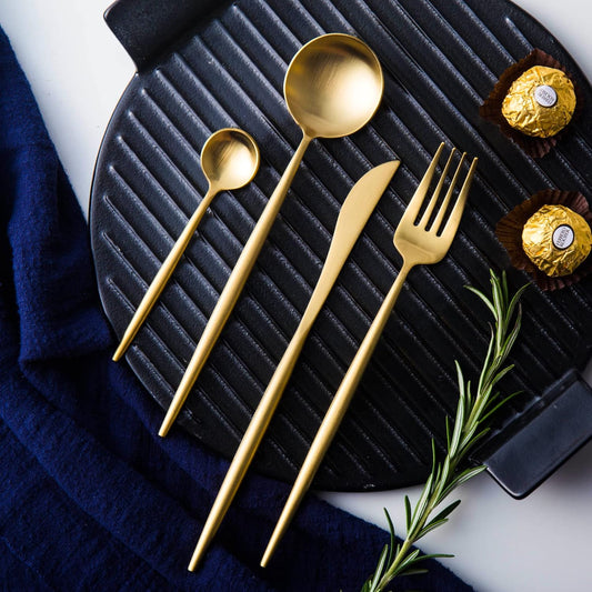 VAV GET 16-PIECE FLATWARE CUTLERY SET FOR 4 PEOPLE.
