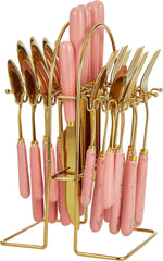 VAV GET 24-PIECE FLATWARE CUTLERY SET FOR 6 PEOPLE.