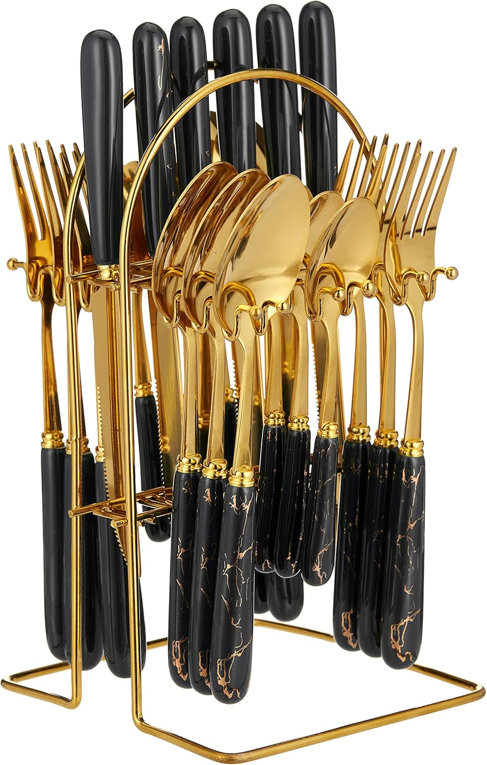 VAV GET 24-PIECE FLATWARE CUTLERY SET FOR 6 PEOPLE.