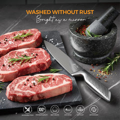 VAV GET Premium 8-inch Chef's Knife. Comfortable and Pleasing Handle and Professional Stainless Steel with Long-Lasting Sharpness.
