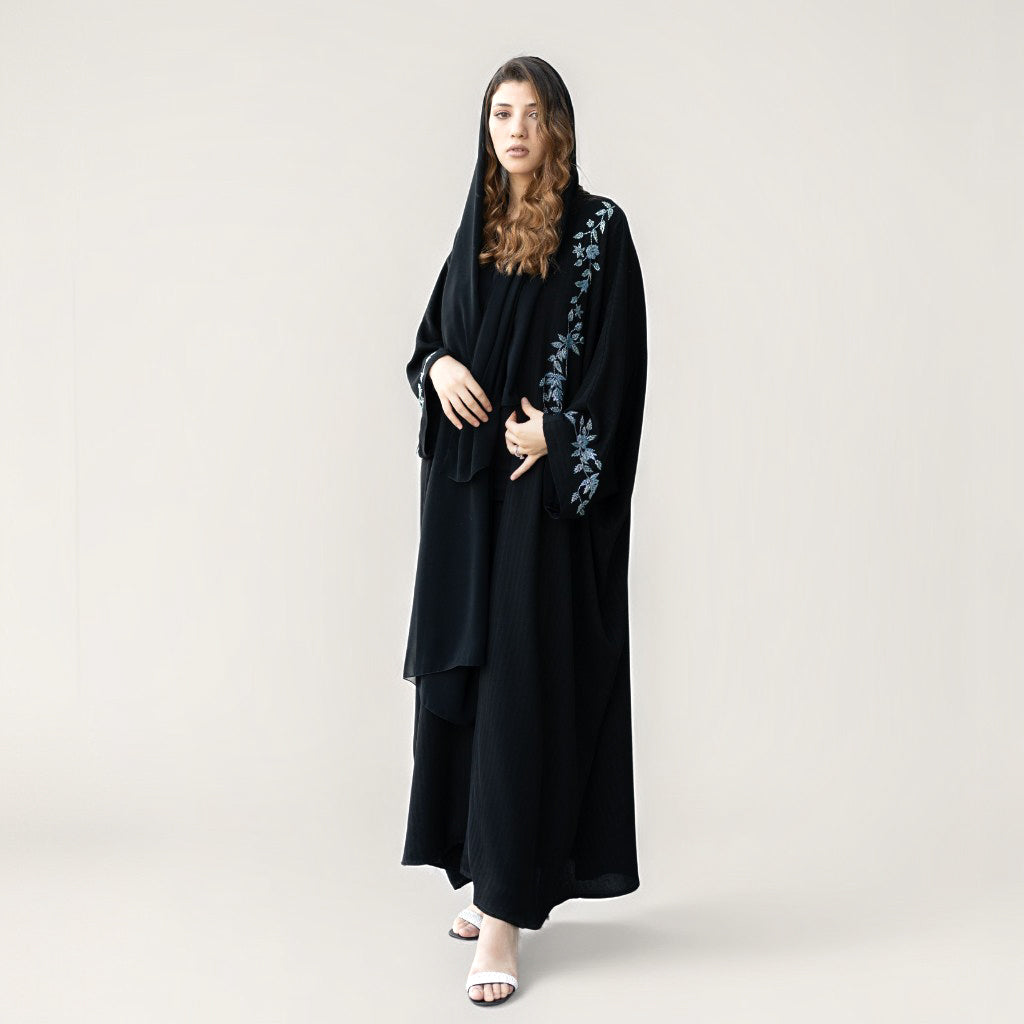 stylish abaya in uae, trendy abaya, buy abayas online, abayas for women, crepe abaya in uae