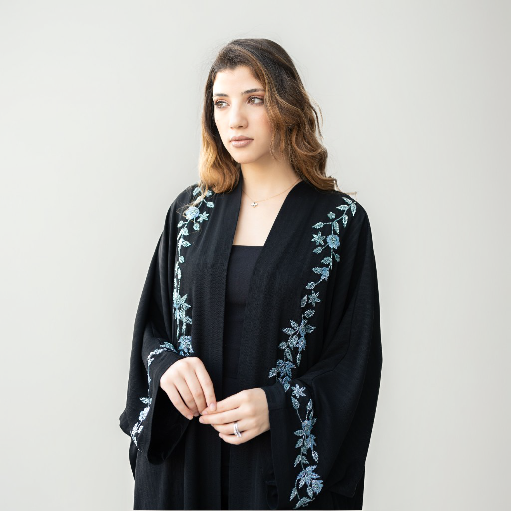 abayas for women, crepe abaya in uae, fancy abayas, printed abaya in uae