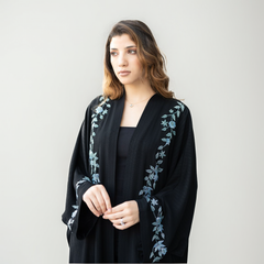 abayas for women, crepe abaya in uae, fancy abayas, printed abaya in uae
