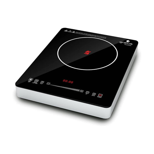 Gratus 2200 Watts Infrared Cooker with Touch Controller, Digital Display, 1 year warranty (Suits all type of vessels).
