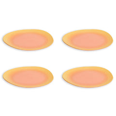 VAV GET 12-Piece Gradient Orange Dinnerware Set. Service for 4 includes: 4-pieces 28.3cm / 11inch Dinner Plates, 4-pieces 23cm / 9inch Appetizer Plates, 4-pieces 16.5cm / 6.5inch Bowls.