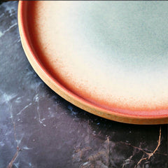 VAV GET 4-Piece Diet Safe Deep Stoneware Feature Dinnerware Plates Set. Service for 4 includes: 4-pieces 21cm / 8.5inch Dinner Plates.