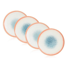 VAV GET 4-Piece Diet Safe Deep Stoneware Feature Dinnerware Plates Set. Service for 4 includes: 4-pieces 21cm / 8.5inch Dinner Plates.