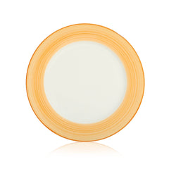 VAV GET 4-Piece Gradual Change Pattern Dinnerware Plates Set. Service for 2 includes: 2-pieces 27cm / 10.55inch Dinner Plates, 2-pieces 23cm / 9inch Appetizer Plates.
