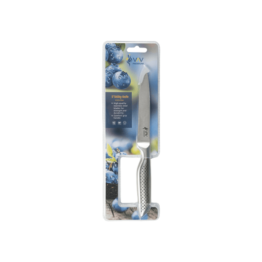 VAV GET PREMIUM 5-inch Utility Knife. Comfortable and Pleasing Handle and Professional Stainless Steel with Long-Lasting Sharpness.