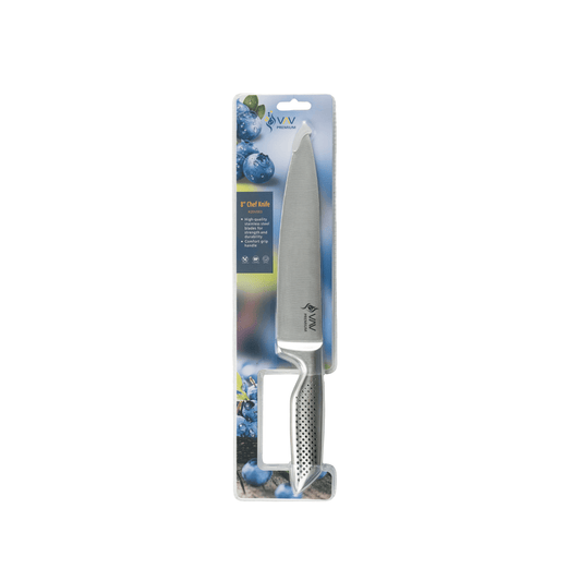 VAV GET Premium 8-inch Chef's Knife. Comfortable and Pleasing Handle and Professional Stainless Steel with Long-Lasting Sharpness.