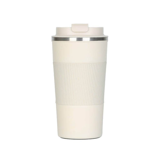 VAV GET Travel Coffee Mug Stainless Steel Vacuum Ice and Hot Drinks Insulated Tumbler for Home Office Outdoor Works Beige
