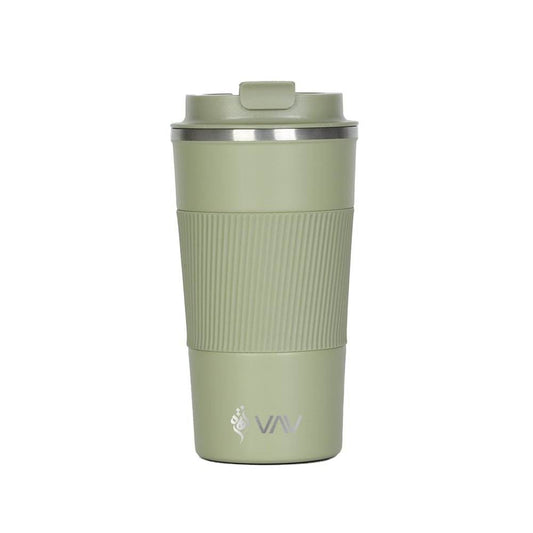 VAV GET Travel Coffee Mug Stainless Steel Vacuum Ice and Hot Drinks Insulated Tumbler for Home Office Outdoor Works Green.