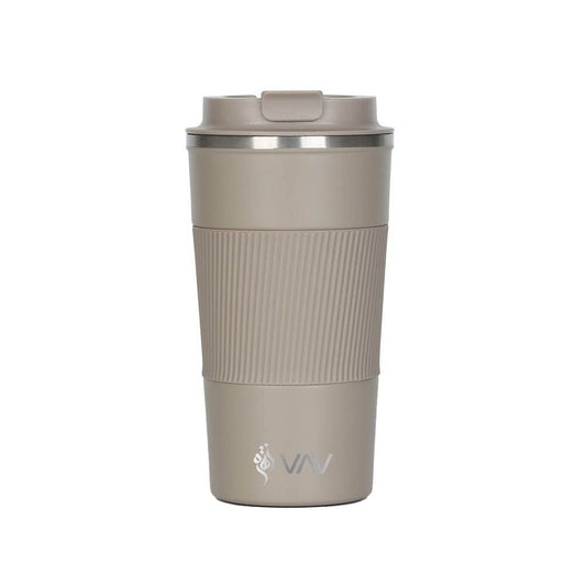 VAV GET Travel Coffee Mug Stainless Steel Vacuum Ice and Hot Drinks Insulated Tumbler for Home Office Outdoor Works Grey