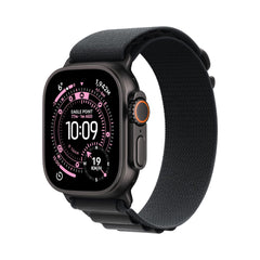 Apple Watch Ultra 3 GPS + Cellular 49mm Premium Running and Multisport Smartwatch with Rugged Black Titanium Case with Black Alpine Loop - Small. Advanced Health and Fitness Tracking