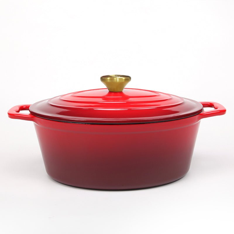 Dutch Oven Oval Casserole - 4.25 QT - V A V GET