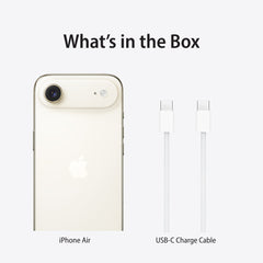 Apple iPhone Air – Thinnest iPhone Ever, 6.5" ProMotion Display 120Hz, A19 Pro Chip, Center Stage Front Camera, All-Day Battery - Middle East Version