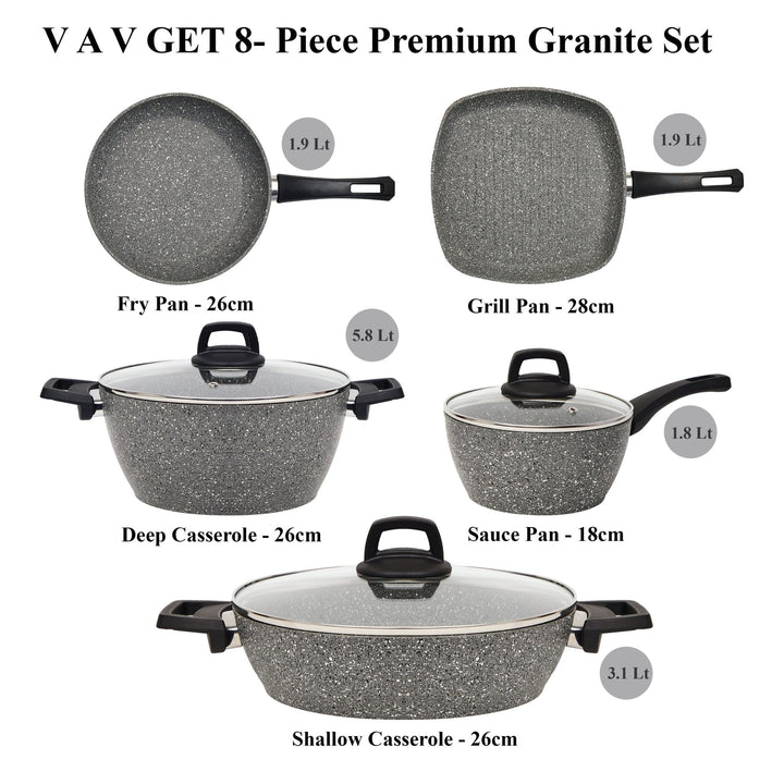 Premium Granite 8-Pcs Set - V A V GET