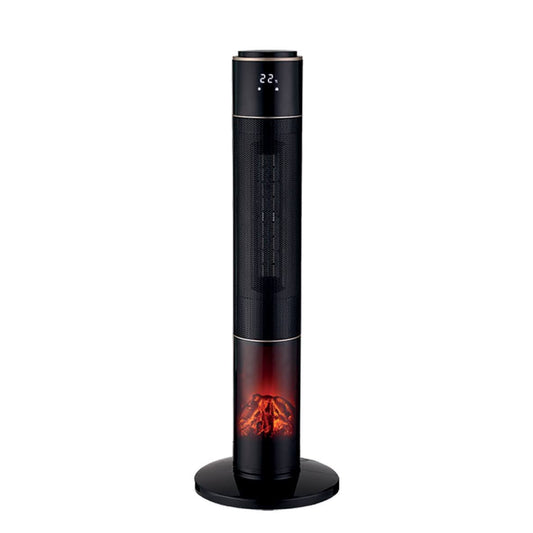 Gratus Tower Heaters 2000W with 3D flame effect, 3 speed settings, LED display, one button operation, Auto cut off, 1 Year warranty, Model-GPFH2002TC